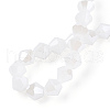 Imitation Jade Electroplate Glass Beads Strands EGLA-A039-J6mm-A06-4