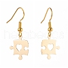 Brass Best Friend Dangle Earrings Sets for Friendship Gifts EJEW-JE04545-5