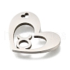 201 Stainless Steel Pendants STAS-A116-01P-02-2