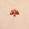 Paper Japanese Fan Flower Stick for New Year's Day Party Decoration PW-WG9F907-01-1