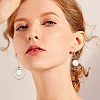12 Pair 4 Style 304 Stainless Steel Earring Cabochon Settings EJEW-AB00032-7