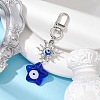 Evil Eye Lampwork Pendant Decorations HJEW-JM01997-04-2