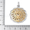 304 Stainless Steel Pendants STAS-S162-06GP-3