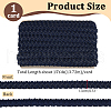 15 Yards Imitation Leather Braided Lace Ribbon WL-WH0003-02E-2