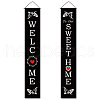 Rectangle Door Wall Hanging Polyester Sign for Festival HJEW-WH0036-02F-1