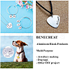Drawbench Aluminum Blank Pendants ALUM-BC0001-02P-7