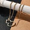 Ion Plating(IP) 304 Stainless Steel Chain Necklaces NJEW-M078-11G-3