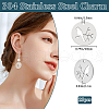 Beebeecraft 25Pcs 304 Stainless Steel Pendants STAS-BBC0006-11-2