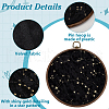 Flat Round ABS Wall Mounted Brooch Organizer Display Boards AJEW-WH0554-84A-4