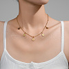 Daisy Flower 304 Stainless Steel Chain Necklaces FS-WGEC3D7-05-1