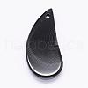 Natural Black Agate Agate Pendants G-K178-16C-3