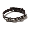 Alloy Skull Rivets Bracelet BJEW-C037-03B-3