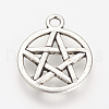 Tibetan Style Alloy Pendants TIBE-S303-13AS-RS-1