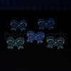 UV Plating Luminous Transparent Acrylic Beads OACR-P010-07D-4
