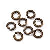 Brass Open Jump Rings X-KK-G514-01H-AB-1