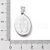 304 Stainless Steel Pendants STAS-F223-43-3
