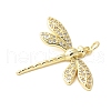 Brass Micro Pave Cubic Zirconia Pendants KK-D357-07E-G-2