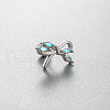 316L Surgical Stainless Steel Pave Light Sky Blue AB Color Cubic Zirconia Cartilage Earrings FS-WG97410-01-1