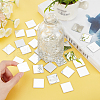   200Pcs 3D Mirror Square Acrylic Mosaic Wall Sticker DIY-PH0005-91-7