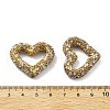Heart Shape Polymer Clay Rhinestone Beads CLAY-NH0001-09B-06-3