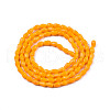 Opaque Solid Color Glass Beads Strands GLAA-N052-02-A03-2