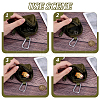 Nylon Zipper Wallets with Alloy Clasps AJEW-WH0567-68-3