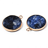 Natural Sodalite Pendants G-Q998-010B-3