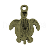 Tibetan Style Alloy Sea Turtle Pendants TIBEP-22101-AB-FF-2