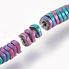 Electroplated Non-magnetic Synthetic Hematite Bead Strand G-E498-18B-1