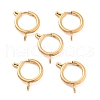 Ion Plating(IP) 304 Stainless Steel Spring Ring Clasps X-STAS-E104-09D-1