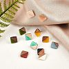 Olycraft 16Pcs 8 Colors Opaque Resin & Walnut Wood Cabochons RESI-OC0001-31-5