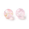 Transparent Crackle Acrylic Beads DACR-D300-01C-8mm-2