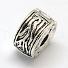 Alloy European Style Clasps X-PDLC-R001-08AS-2