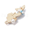 Alloy Enamel Mermaid Pendants PALLOY-MZ00730-02-4
