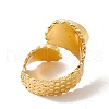 Brass Cuff Finger Rings Components KK-G428-02G-2