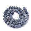 Natural Weathered Agate Beads Strands X-G-R365-8mm-01-2