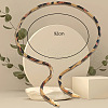 Iron Bendable Flexible Snake Shape Choker Necklaces for Women FS-WGEF5CD-01-3