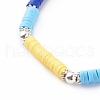 Handmade Polymer Clay Heishi Beaded Stretch Bracelets BJEW-JB06146-04-2