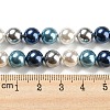 Electroplated Shell Pearl Beads Strands SHEL-F008-03B-07-4