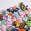 20Pcs 2 Styles Daisy Flower Silicone Focal Beads JX649A-7