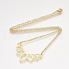 201 Stainless Steel Pendant Necklaces NJEW-T009-JN063-2-40-2