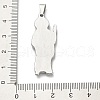 304 Stainless Steel Pendants STAS-Q343-05A-P-3