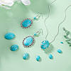   160Pcs 7 Sizes Synthetic Turquoise Cabochons G-PH0002-69A-5
