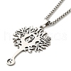 304 Stainless Steel Pendant Necklaces for Women Men NJEW-G123-05P-2