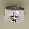 Cross Pattern Alloy Finger Rings FS-WG6D053-05-3