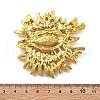 Evil Eye Alloy Rhinestone Brooches for Backpack Clothes JEWB-A030-01G-3