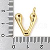Rack Plating Brass Micro Pave Cubic Zirconia Pendants KK-A200-24G-V-3