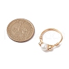 Mother's Day Jewellery Round Natural Cultured Freshwater Pearl Finger Rings RJEW-JR00698-3