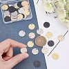 Unicraftale 40Pcs 4 Colors Ion Plating(IP) Stainless Steel Pendants STAS-UN0026-98-2