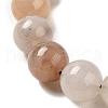 12.5mm Round Lilac Natural Quartz Braided Bead Bracelets for Women Men BJEW-C060-01G-2